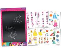 Lexibook, Princesas Disney, Pizarra Mágica, Juguete Artístico y Creativo para Niños y Niñas, Dibujos Multicolores, Pantalla de 28 cm, Incluye 1 Lápiz y 6 Plantillas, Rosa, CRT10DP
