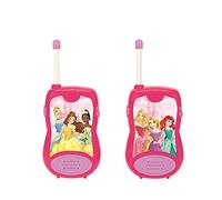 Lexibook, Princesas Disney, Walkie-Talkies, TW12DP | Alcance 200m/650ft, 2 canales, juego comunicación, clip cinturón, con pilas, rosa