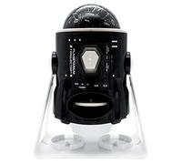 Lexibook, Proyector de planetario 2 en 1 con Constelaciones e imágenes, bilingüe español-inglés, 24 imágenes para Descubrir el Espacio, 2 cúpulas para Constelaciones, Stem, Blanco/Negro, NLJ181i2