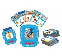 Lexibook, Quizz Hit, Paw Patrol, Lector de Tarjetas Interactivo bilingüe, inglés/francés, 150 Tarjetas educativas de Doble Cara, máquina de Tarjetas didácticas, Rojo/Azul, JCR10PAi1