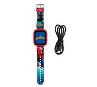LEXIBOOK, Spider-Man, Reloj con cámara Selfie, Pantalla táctil HD, Cámara 720p, Reproductor MP3, Altavoz Integrado, Dictáfono, Podómetro, 5 Juegos, Rojo/Azul, DMW070SP