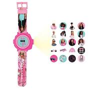 LEXIBOOK Reloj Correa Ajustable Pantalla Digital con 20 proyecciones de Barbie-para Niños, Color Rosa,DMW050BB