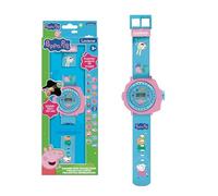 Lexibook, Reloj de Pulsera Ajustable con proyecciones, Proyecta 20 imágenes de Peppa Pig, Pantalla Digital, para niños DMW050PP