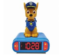 Lexibook Despertador digital RL800PA La Patrulla Canina (Chase) Pantalla LCD y luz de noche Azul/Rojo