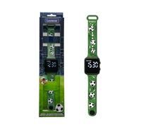 LEXIBOOK, Reloj Digital LED de Fútbol, Reloj Deportivo Digital para Niños, Pantalla 12/24h, Alarma, Correa Ajustable, Diseño Ligero, DMW060FO