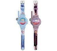 Lexibook Reloj Walkie Talkie Frozen Disney 200m Pantalla Digital Brújula Linterna Batería USB