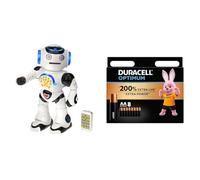 LEXIBOOK ROB50AR Powerman - Robot de Juguete parlante con Control Remoto (Lengua árabe), Baila, Canta, Lee Historias, cuestionario de matemáticas, Discos de Disparo y simulación de Voz, para niños a +