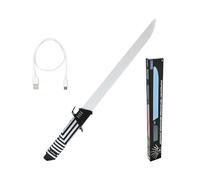 Lexibook, Sable Interactivo Que reacciona al Movimiento, 4 Modos de luz, se Ilumina en 8 Colores, Efectos de Sonido de Batalla, batería Recargable, RP20LXB