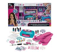 LEXIBOOK, Salon Style Deluxe - Set para manicura y pedicura, Rosa Azul, CRSS32