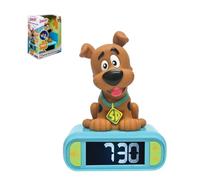 LEXIBOOK, Scooby-Doo Reloj Despertador Luz Nocturna, RL800SD | Sonidos y melodías, pantalla LCD retroiluminada, luminoso, snooze, azul