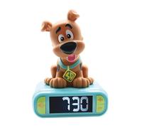 LEXIBOOK, Scooby-Doo Reloj Despertador Luz Nocturna, RL800SDLXB | Sonidos y melodías, pantalla LCD retroiluminada, luminoso, snooze, azul