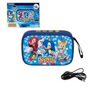 LEXIBOOK, Sega Sonic The Hedgehog, Altavoz Bluetooth portátil, inalámbrico, USB-C, Tarjeta SD/TF, batería Recargable, Azul, BT018SNLXB