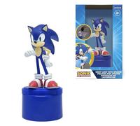 LEXIBOOK, Sega Sonic The Hedgehog, Luz Nocturna con Altavoz, Luz Suave, Funciona con Pilas, Azul, NS01SN