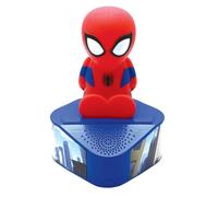Lexibook, Spider-Man, Altavoz Bluetooth, BTD80SPLXB | Figurita luminosa, Bluetooth 5.0, puertos USB y USB-C