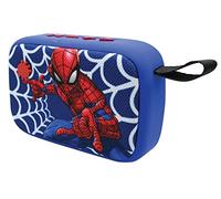 LEXIBOOK, Spider-Man, Altavoz Bluetooth portátil, Inalámbrico, USB, Tarjeta SD, Batería Recargable, Azul/Rojo, BT018SP