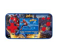 Lexibook, Spider-Man Arcade Consola de Bolsillo, JL1895SP | 150 juegos, pantalla LCD, funciona con pilas, rojo/azul