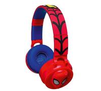 LEXIBOOK, Spider-Man, Auriculares Bluetooth, HPBT015SP | Efectos de luz, límite de sonido 85 dB, rojo