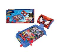 LEXIBOOK, Spider-Man Máquina de Pinball Electrónico, JG610SP | Pantalla LCD, efectos sonido y luz, acción y reflejos, azul/rojo