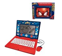 Lexibook, Spider-Man, Ordenador Bilingüe y Educativo ESPAÑOL/INGLÉS, Juguete para Niños, 170 Actividades para Aprender, Jugar Juegos y Música, Pantalla Grande, Azul/Rojo, JC599SPi2LXB