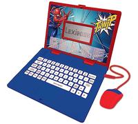 Lexibook, Spider-Man, Ordenador Portátil Educativo y Bilingüe Italiano/Inglés, Juguete con 124 Actividades para Aprendizar, Jugar Juegos y Música, Azul/Rojo, JC598SPi5