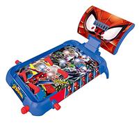 LEXIBOOK, Spider-Man, Pinball electrónico de Mesa, Juego de acción y Reflejos para niños y familias, Pantalla LCD, Efectos de luz y Sonido, Azul/Rojo, JG610SP