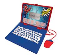 LEXIBOOK, Spider-Man, Portátil Educativo y Bilingüe Portugués/Inglés, Juguete con 124 Actividades para Aprender, Jugar y Música, Azul/Rojo, JC598SPi4