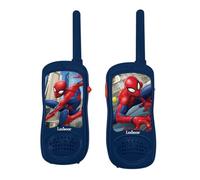 Lexibook Spiderman Walkie-talkies, Pinza para Colgar del cinturón, batería, Rojo y Azul, TW11SPLXB