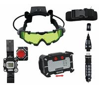 LEXIBOOK, Spy Mission, Kit Completo de espía (Bolígrafo de Tinta Invisible, Cambiador de Voz, Gafas de visión Nocturna, Reloj decodificador), Juego de rol para niños, RPSPY10