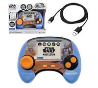 LEXIBOOK, Star Wars - Consola de Mano educativa, Pantalla LCD a Color bilingüe de 2.8 Pulgadas, 100 Actividades en francés e inglés, batería Recargable, francés e inglés, Azul/Naranja, JCG100SWi1LXB