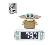 LEXIBOOK, Star Wars, Despertador - Luz Nocturna Grogu con Efectos de Sonido, Verde, RL800SW