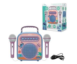LEXIBOOK, Stitch, Altavoz Inalámbrico, BTC050D | Micrófono incluido, entrada auxiliar, entrada TF/SD, azul