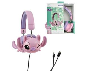 LEXIBOOK, Stitch Angel, Auriculares Estéreo, HP015D1 | Plegables, volumen limitado, rosa