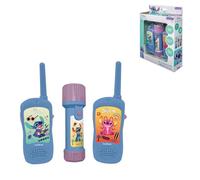 LEXIBOOK, Disney Stitch, Kit de Aventurero Stitch con walkie talkies y Linterna/brújula, Azul, RPTW10DLXB