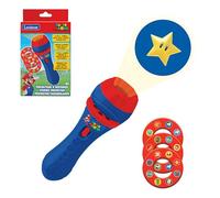 LEXIBOOK, Super Mario, Historias proyector, Linterna y proyector con 3 Discos, 24 imágenes, CREA Tus propias Historias, Juguete para niños, Azul/Rojo, LTC050NI