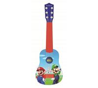 Lexibook, Super Mario, Mi Primera Guitarra acústica, 6 Cuerdas de Nylon, 53 cm, Guía de Aprendizaje incluida, Azul/Rojo, K200NI