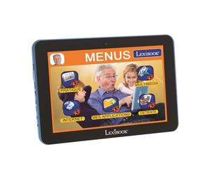 LEXIBOOK Tablet Serentity tablette 8'' Avec Applications, Internet, Cloud, appareil Photo, Loisirs, Communication, Interface Simple, traducteur, Wi-Fi, Adaptateur secteur, Noire/Bleu, MFC410FR