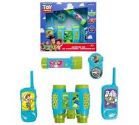 LEXIBOOK, Toy Story, Kit Aventurero, RPTW12TSLXB | Walkie-talkies 120m, prismáticos, linterna, brújula incluida, azul/verde