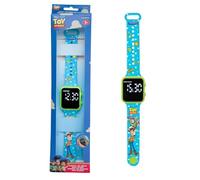 LEXIBOOK, Toy Story, Reloj Digital Infantil, Correa Ajustable, Pantalla 12/24H, Diseño Ligero, Función de Alarma, Azul/Verde, DMW060TS
