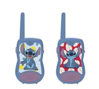 Lexibook, Disney Stitch, Walkie-talkies 200m, Juego de comunicación para niños, 2 Canales de comunicación, Clip para cinturón, Azul/Violeta, TW12D
