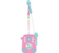 Lexibook, Unicornio, Altavoz Luminoso Musical con 2 micrófonos, Canciones de demostración, Conector MP3, Rosa/Azul, K140UNI