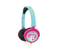 Lexibook Auriculares estéreo Unicornio – Volumen seguro para niños, plegables/ajustables, rosa/azul