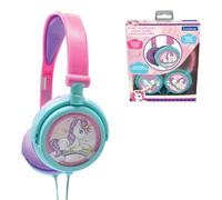 LEXIBOOK Auriculares estéreo Unicornio Unicorn, Potencia Apta para niños, Plegable y Ajustable, Rosa/Azul, HP017UNILXB