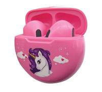 LEXIBOOK, Unicornio, Auriculares inalámbricos, Bluetooth con micrófono y botón de Control, Batería Recargable de Larga duración, HPBT05UNI