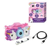 Lexibook, Unicornio, Cámara Infantil 4 en 1, DJ078UNILXB
