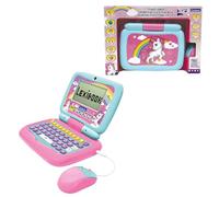 Lexibook, Unicornio, Ordenador Portátil Educativo Bilingüe FRANCÉS/Inglés con 40 Actividades Que Incluyen una Nueva Forma de Aprender a Leer y Contar, JC398UNIi1LXB