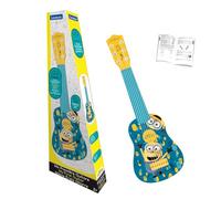 LEXIBOOK Universal GRU, Mi Vilano Favorito 3 Minions Mi Primera Guitarra, 53 cm, 6 Cuerdas de Nylon, guía incluida, Azul/Amarillo, K200DESLXB