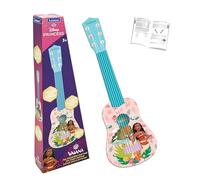 Lexibook, Vaiana Mi Primera Guitarra, K200VN | 53 cm (21"), 6 cuerdas de nailon, guía de aprendizaje incluida, rosa/azul