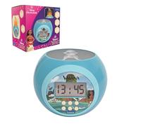 LEXIBOOK, Disney Vaiana, Reloj Despertador proyector con función de repetición, luz Nocturna con Temporizador, Pantalla LCD, Funciona con Pilas, Azul, RL977VNLXB