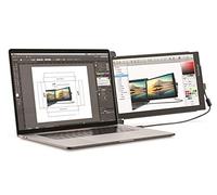 LEXIBOOK x Mobile Pixels, Monitor portátil Trio MAX de 14" para portátiles, Full HD IPS 1080p, Compatible con PC y Mac, USB A/Tipo-C, Pantalla de Doble Monitor con rotación para Trabajar, TRIOMAX