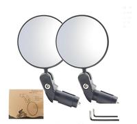 LEXICANMHS 2 Piezas Retrovisor Bicicleta,HD Espejo Retrovisor, 360°,17.4-22MM Manillar para Patinete Electrico, Bicicleta de Montaña Carretera